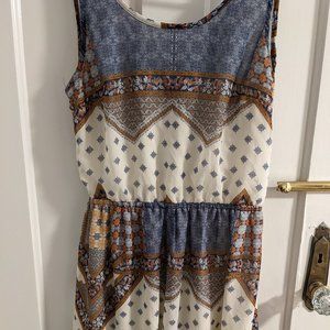 Divided Pattern Dress